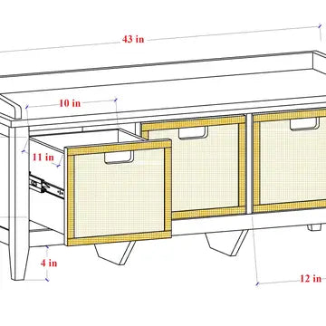 Flavius Bench Bench with Storage