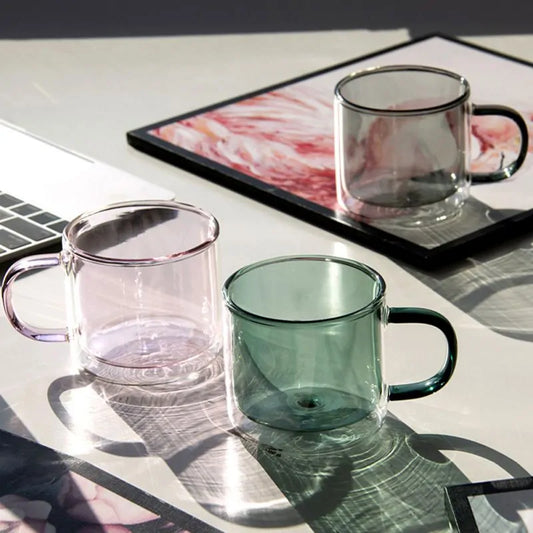 Double Wall Heat-Resistant Glass Tea Cup