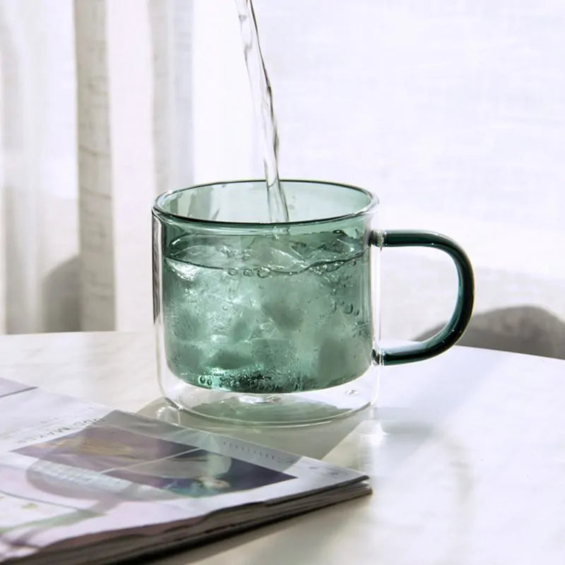 Double Wall Heat-Resistant Glass Tea Cup