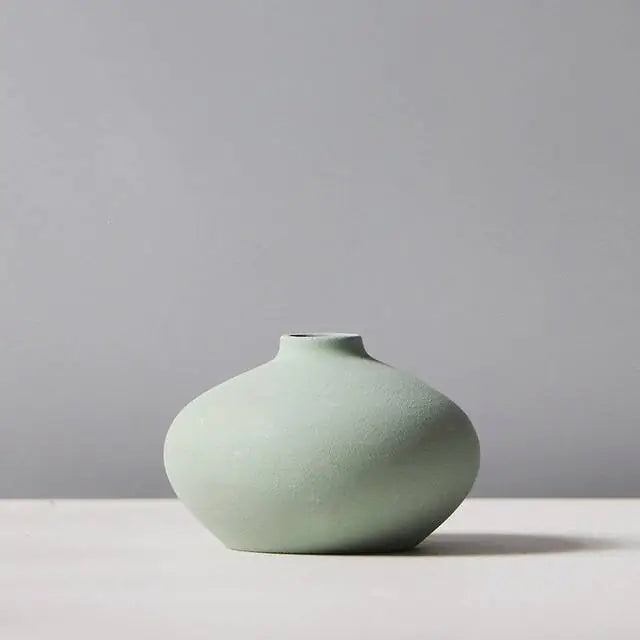 Nordic Minimalist Ceramic Vase Collection