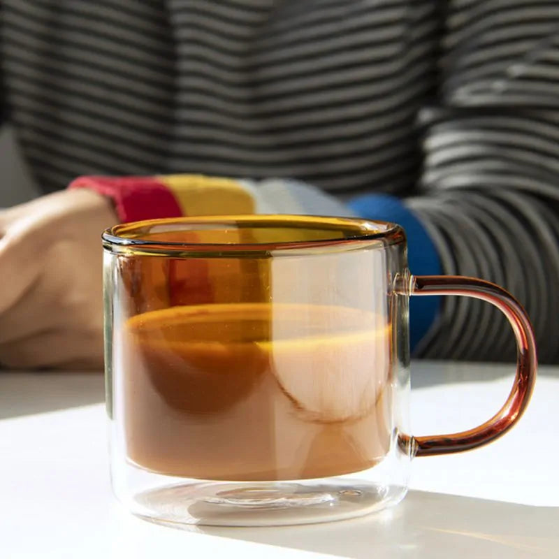 Double Wall Heat-Resistant Glass Tea Cup