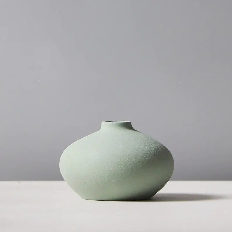 Nordic Minimalist Ceramic Vase Collection