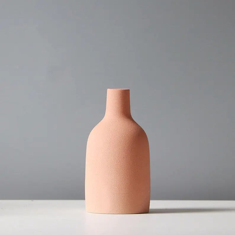 Nordic Minimalist Ceramic Vase Collection